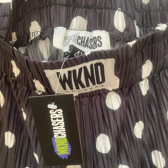 WKND Chasers Polka Dot Plisse Pants 4xl - Picture 5 of 5